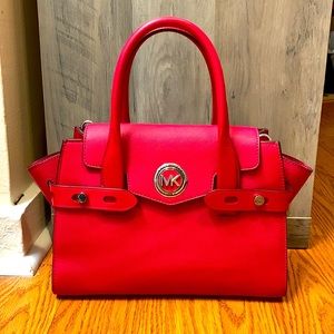 Michael Kors Small Carmen Logo Belted Satchel